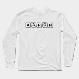 Aaron in Scrabble Letter Long Sleeve T-Shirt